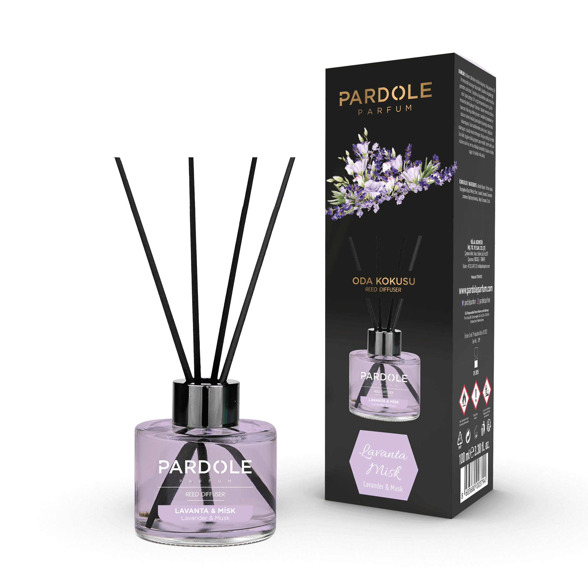 Geurstokjes Lavender&Musk 145ML - Pardole Parfum
