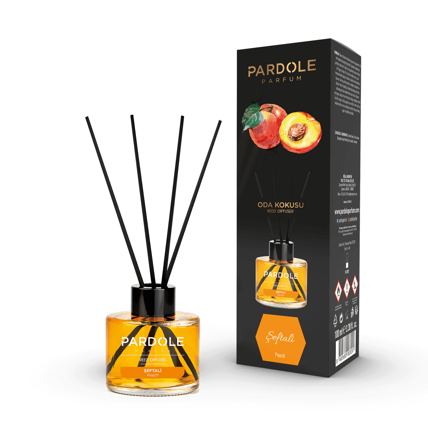 Geurstokjes Peach 100ML