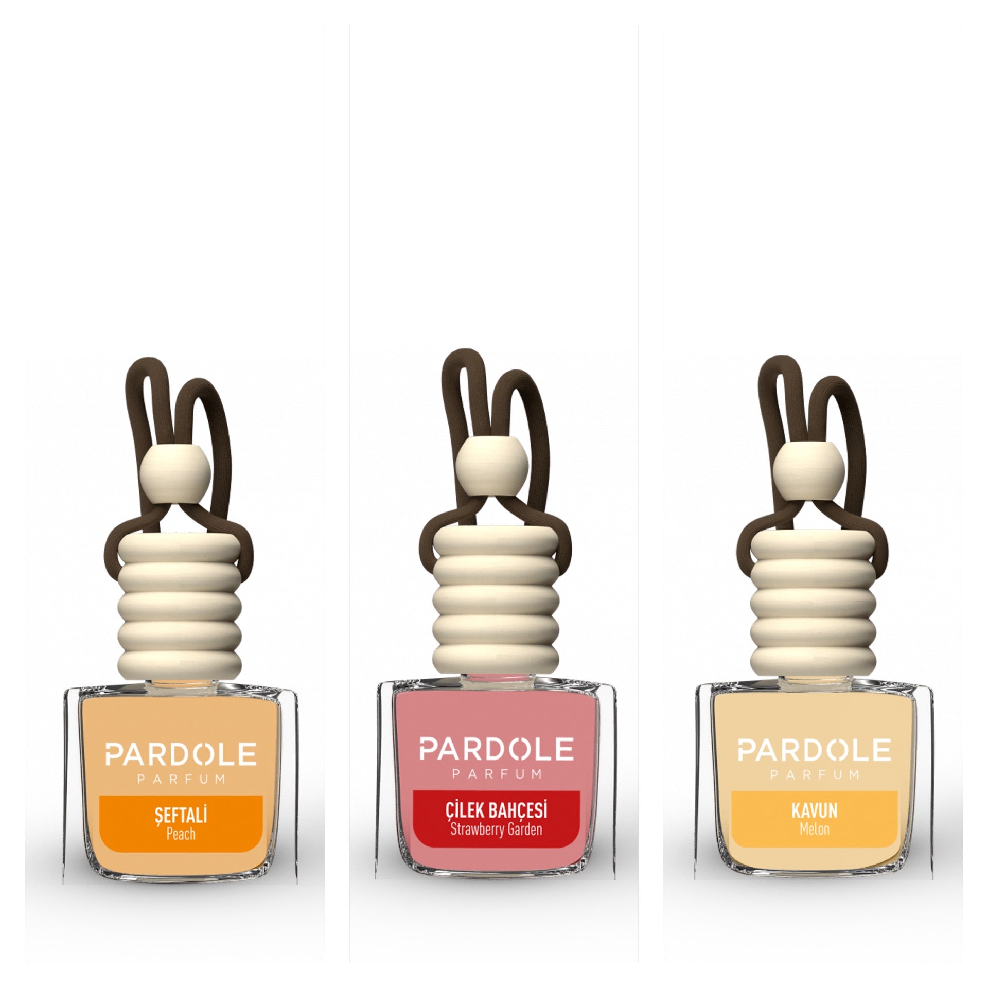 Auto parfum pakket Fruitig 3 stuks - Pardole Parfum