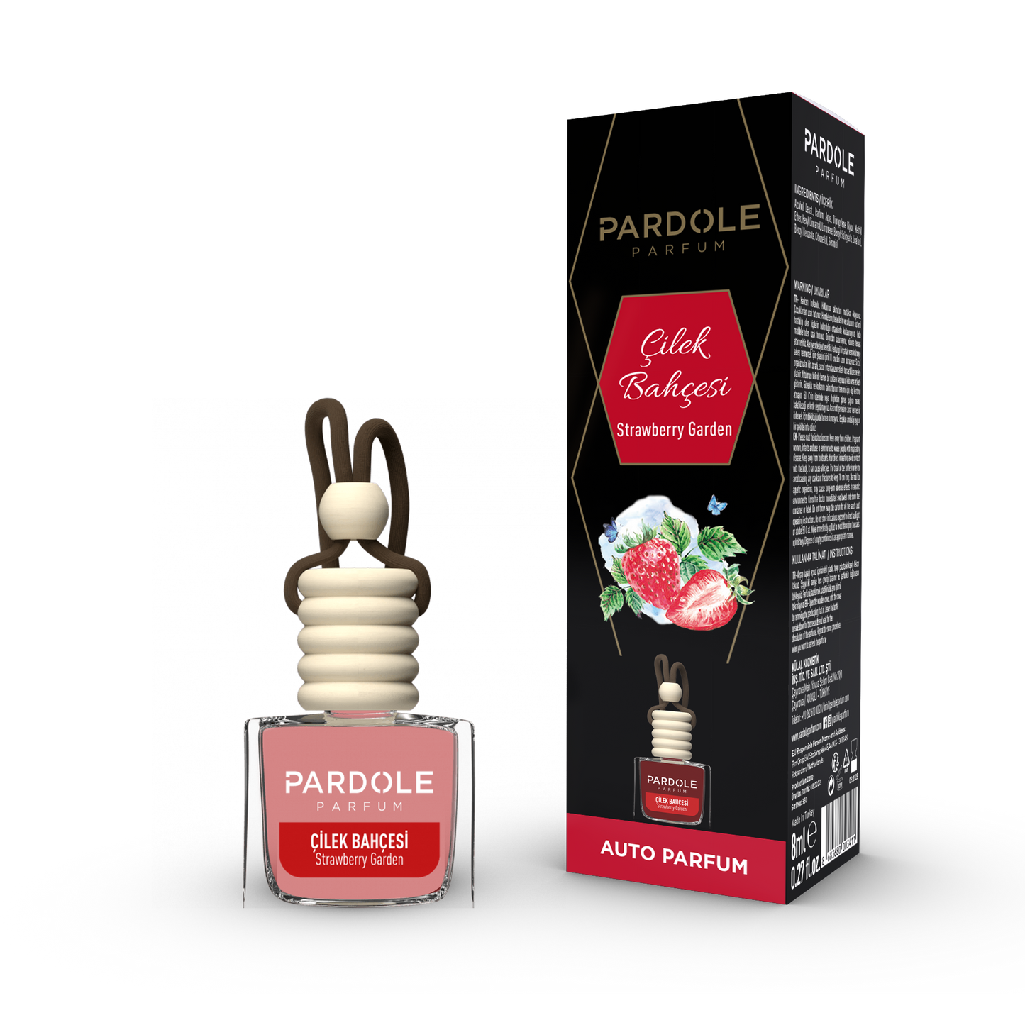 Parfum de voiture Jardin de Fraises10ml