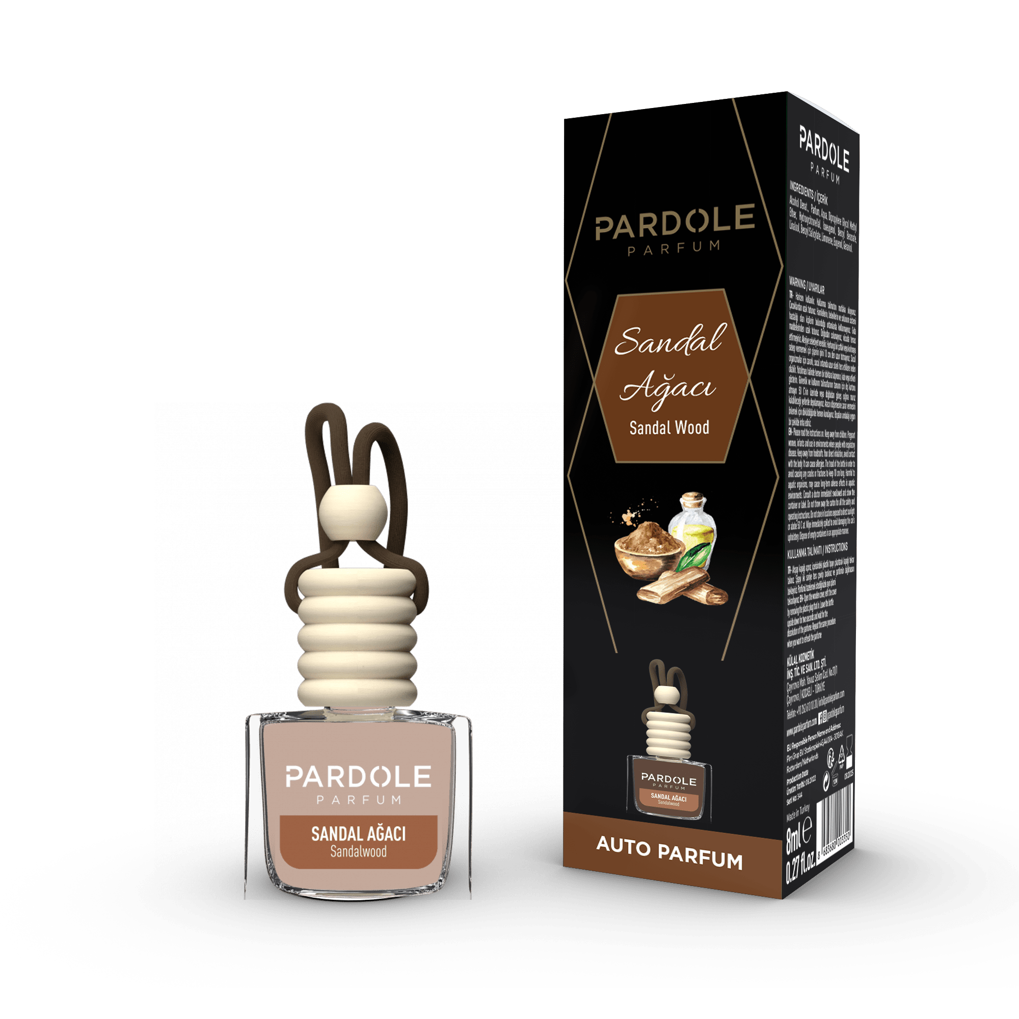 Autoparfum Sandalwood 10ML - Pardole Parfum